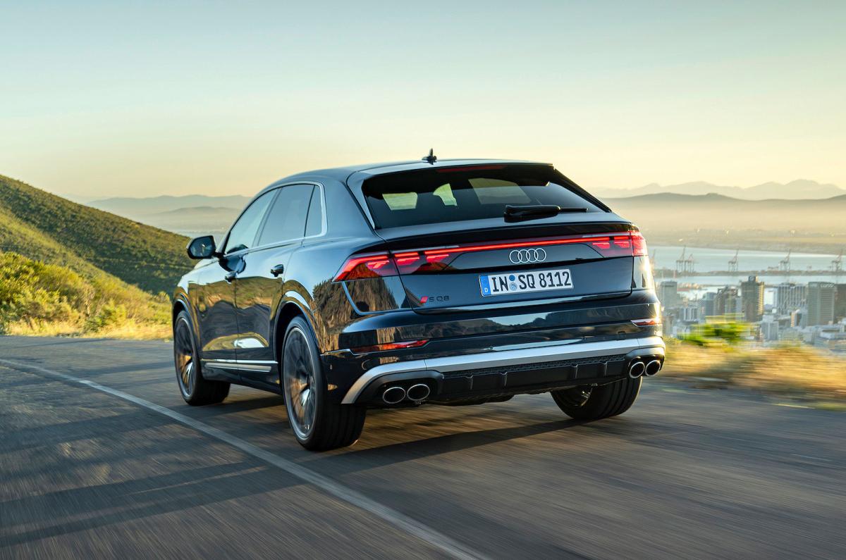 Audi SQ8 rear left driving