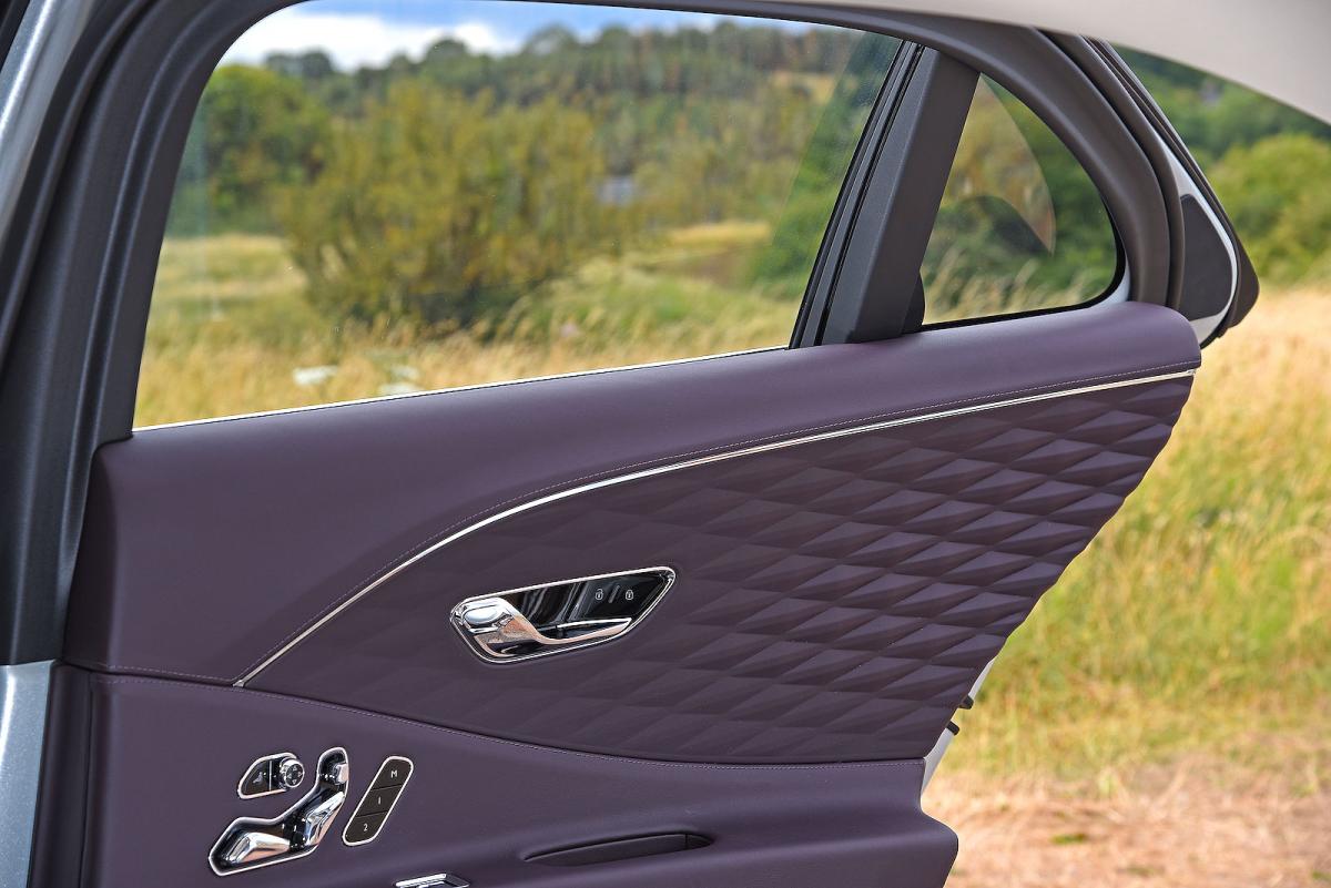Bentley Flying Spur interior back door detail