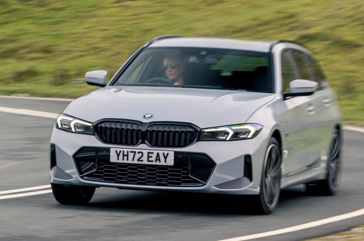 BMW 3 Series Touring front cornering