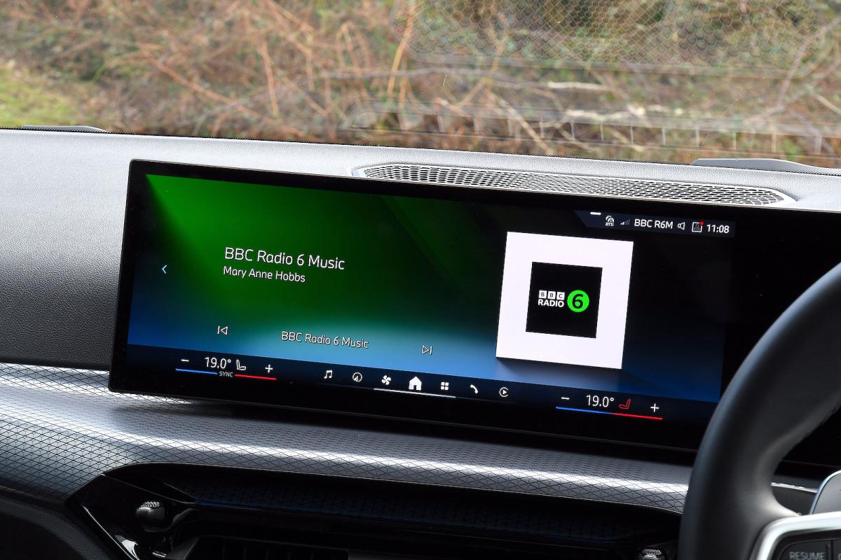 BMW 4 Series infotainment touchscreen
