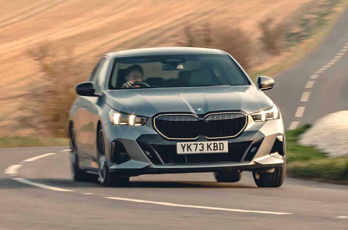 BMW 5 Series front cornering
