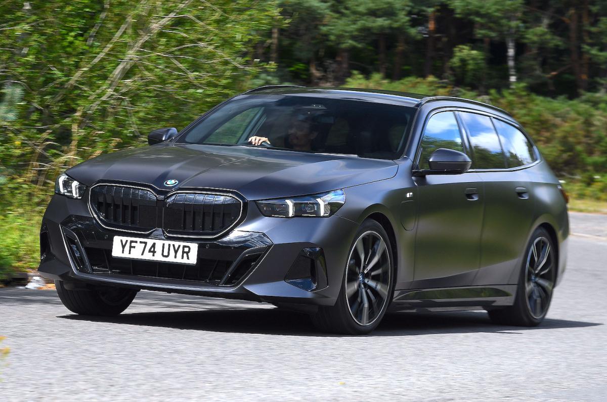 BMW 5 Series Touring front cornering