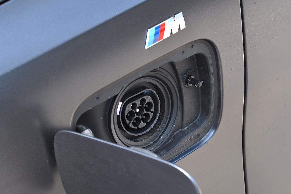 BMW 5 Series Touring 530e charging socket