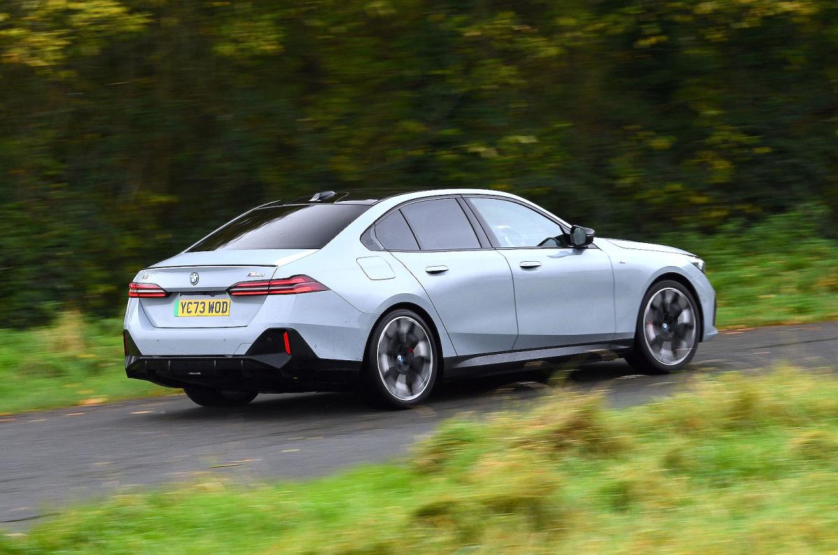 BMW i5 rear right driving