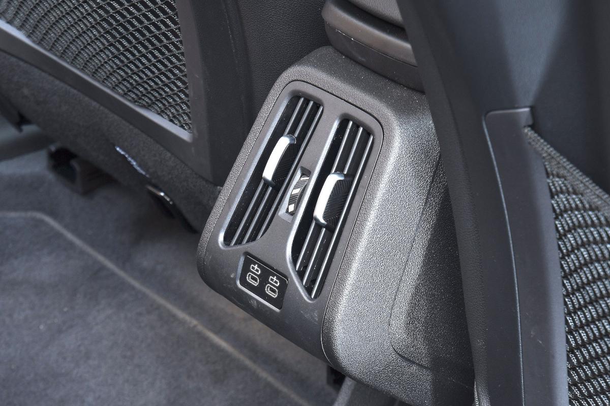 BMW iX1 rear interior detail