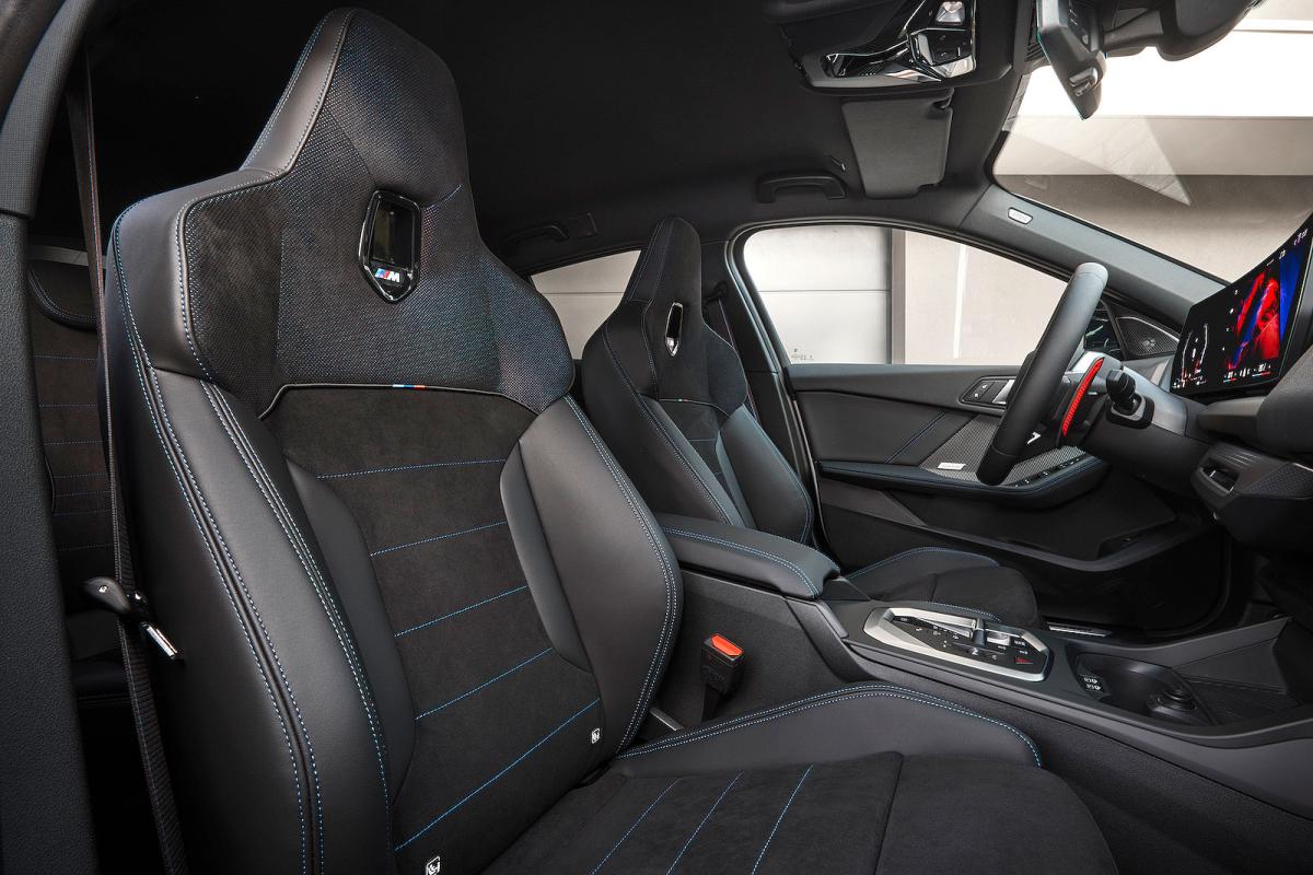BMW M135 front seats