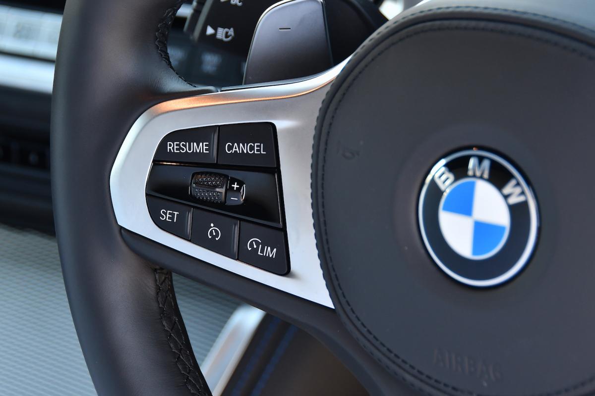 BMW M240i 2022 interior steering wheel detail