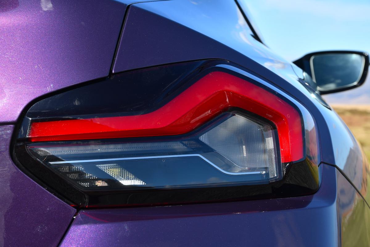 BMW M240i 2022 rear lights detail