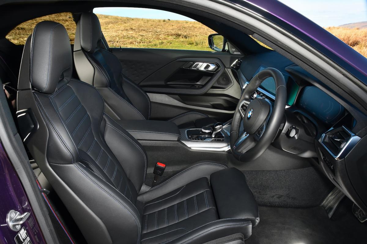 BMW M240i 2022 interior front seats