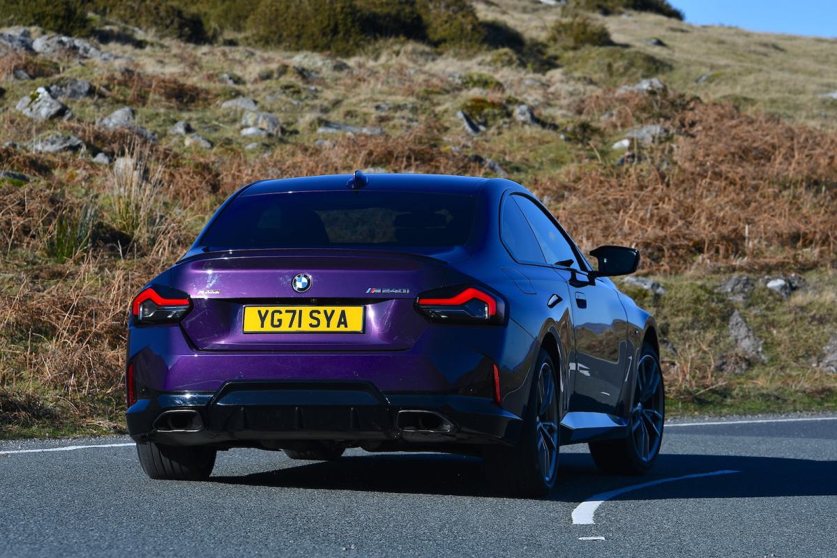 BMW M240i 2022 rear cornering