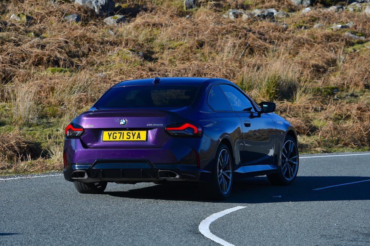 BMW M240i 2022 rear cornering