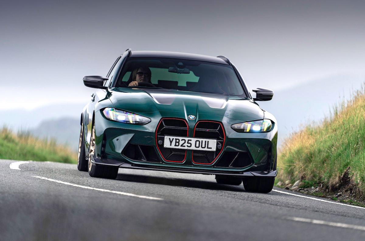 BMW M3 CS Touring front cornering
