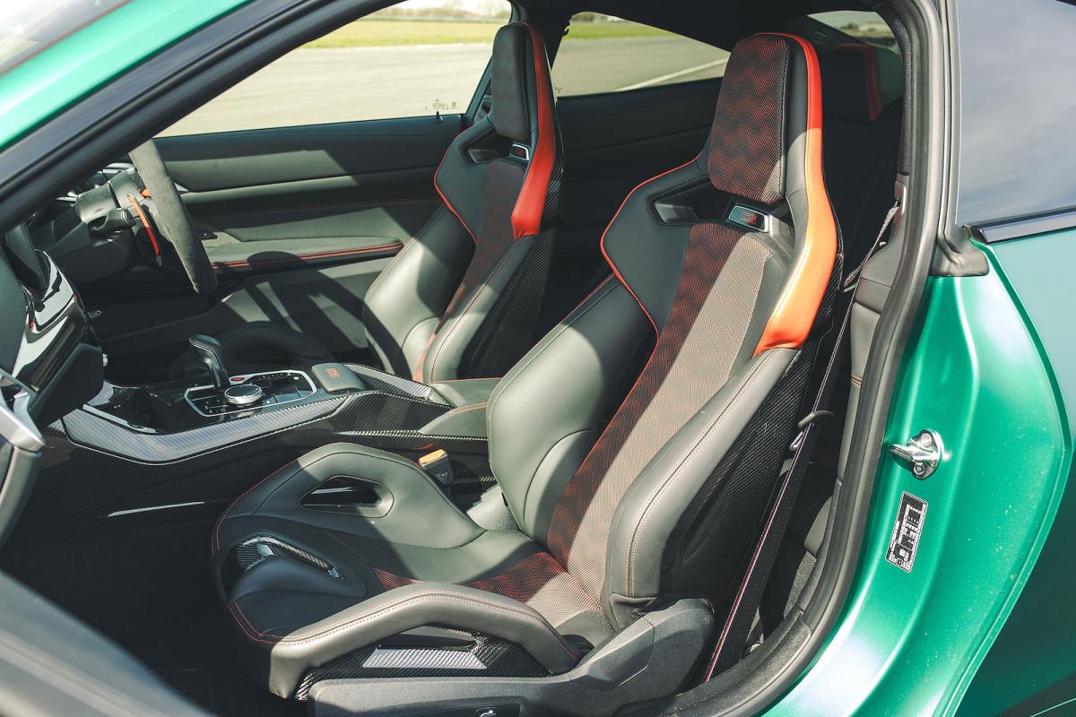 BMW M4 front seats