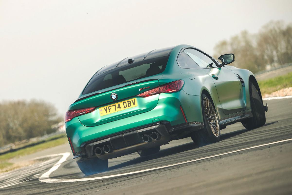 BMW M4 rear cornering
