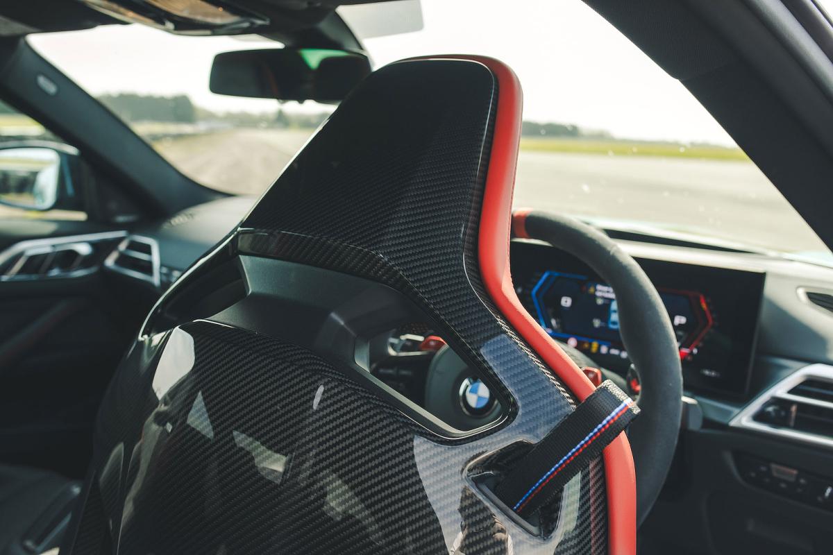 BMW M4 seat detail