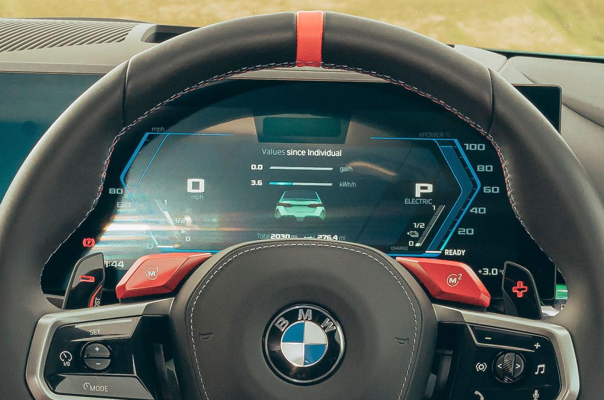 BMW M5 driver display