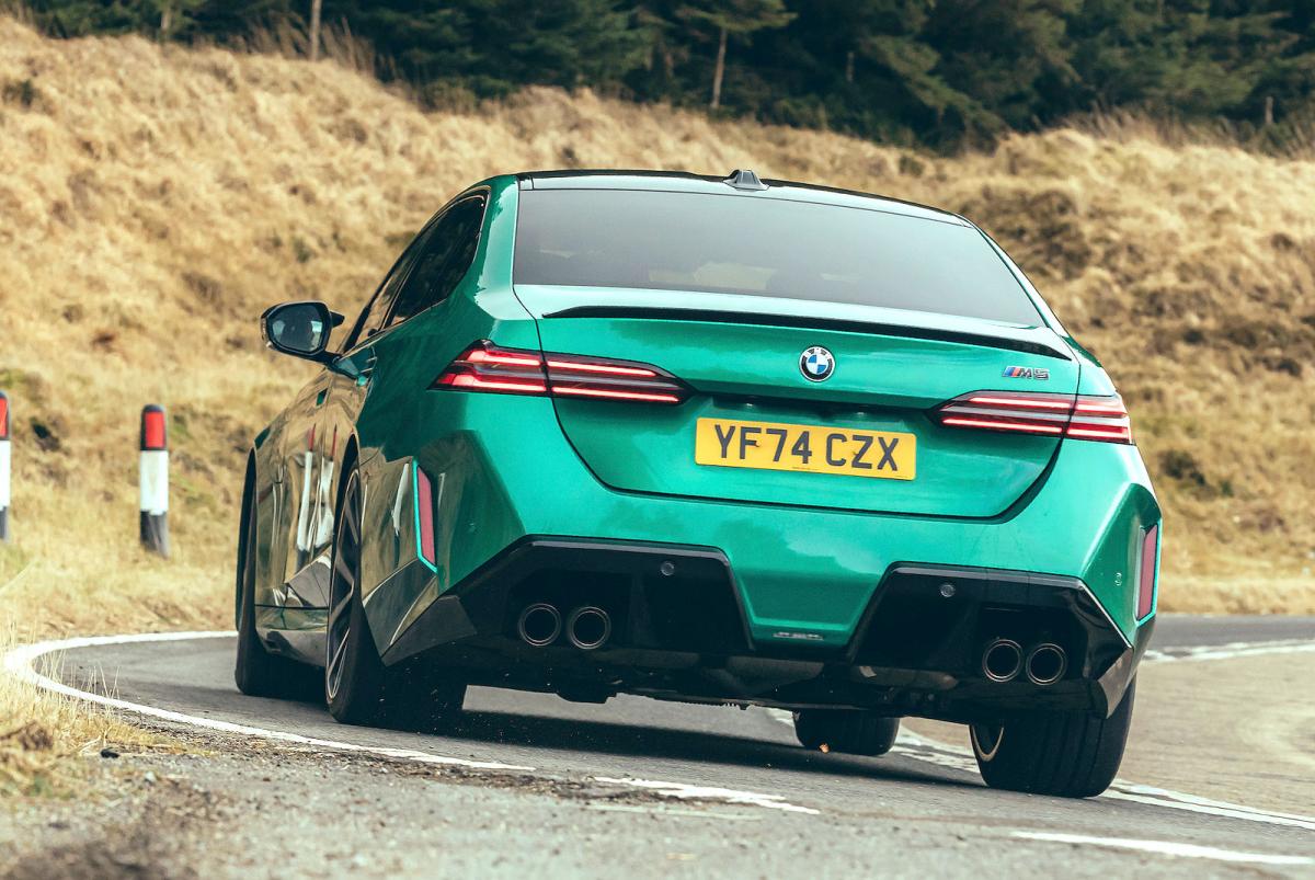 BMW M5 rear cornering