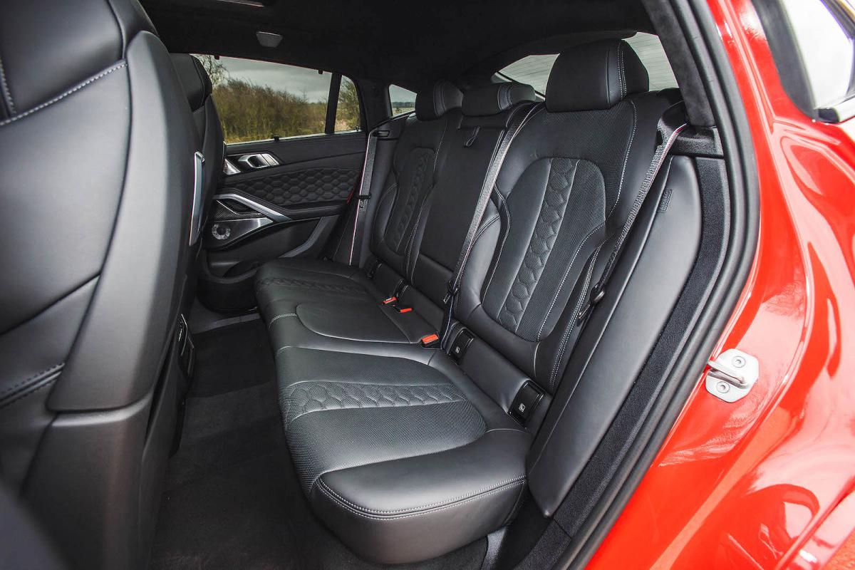 BMW X6 M Competition interior back seats