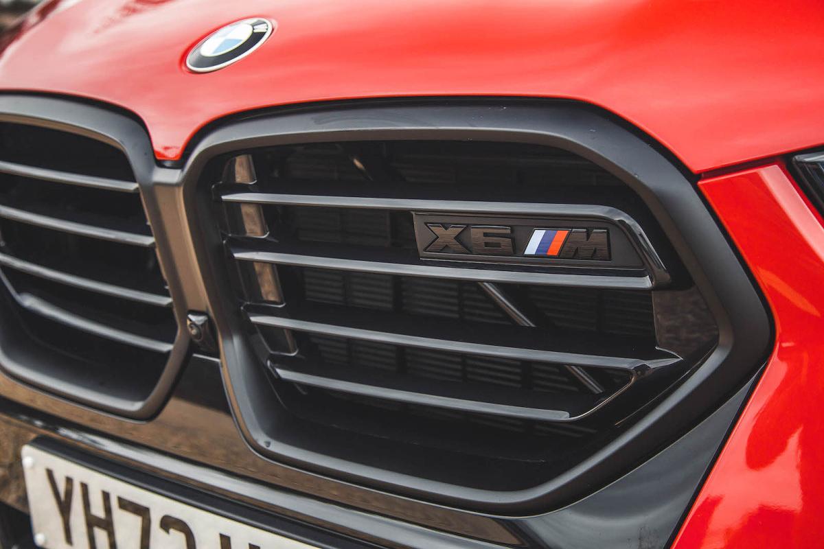 BMW X6 M Competition grille detail