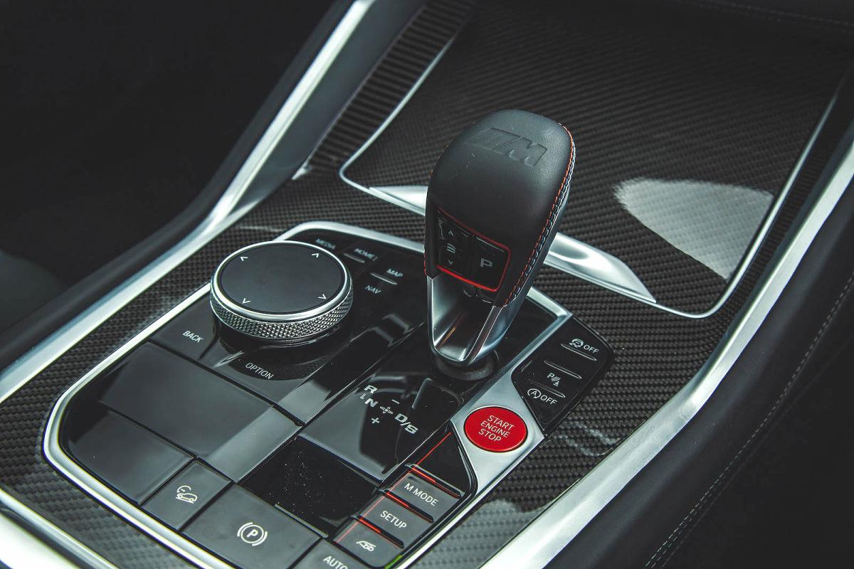 BMW X6 M Competition interior detail