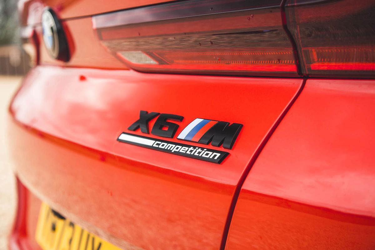 BMW X6 M Competition rear badge detail