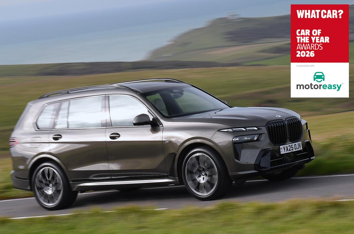 BMW X7 driving