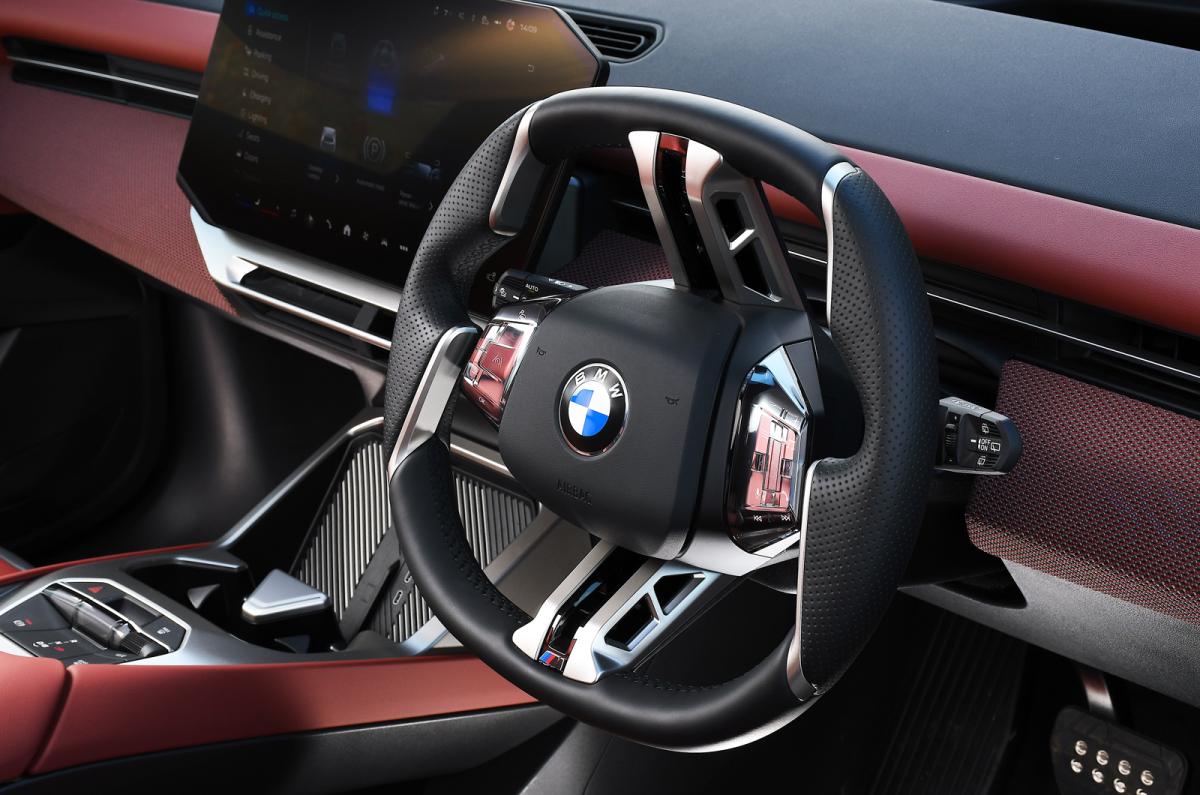 BMW iX3 steering wheel