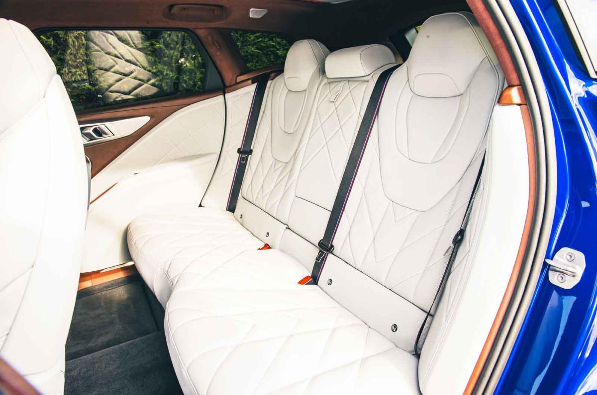 BMW XM rear seats