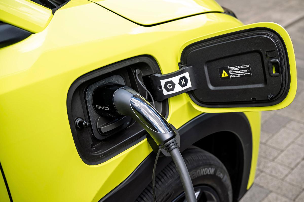 BYD Dolphin Surf charging socket