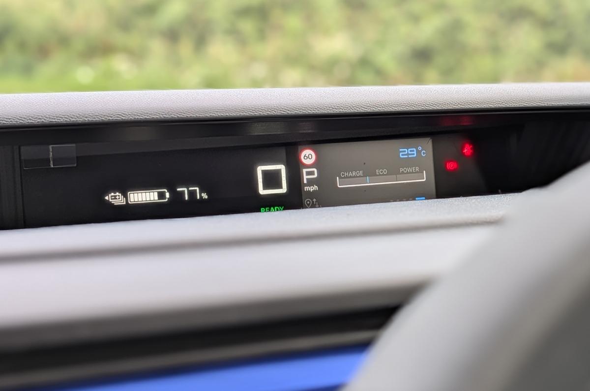 Citroën ë-C3 Van driver's display