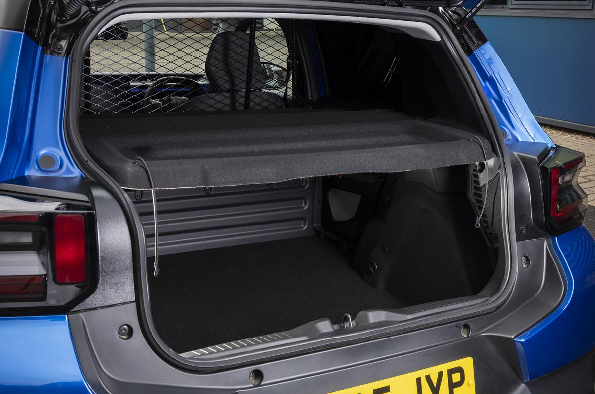 Citroën ë-C3 Van load bay