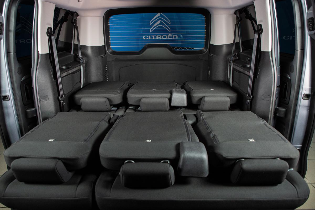 Citroen e-SpaceTourer rear seats down