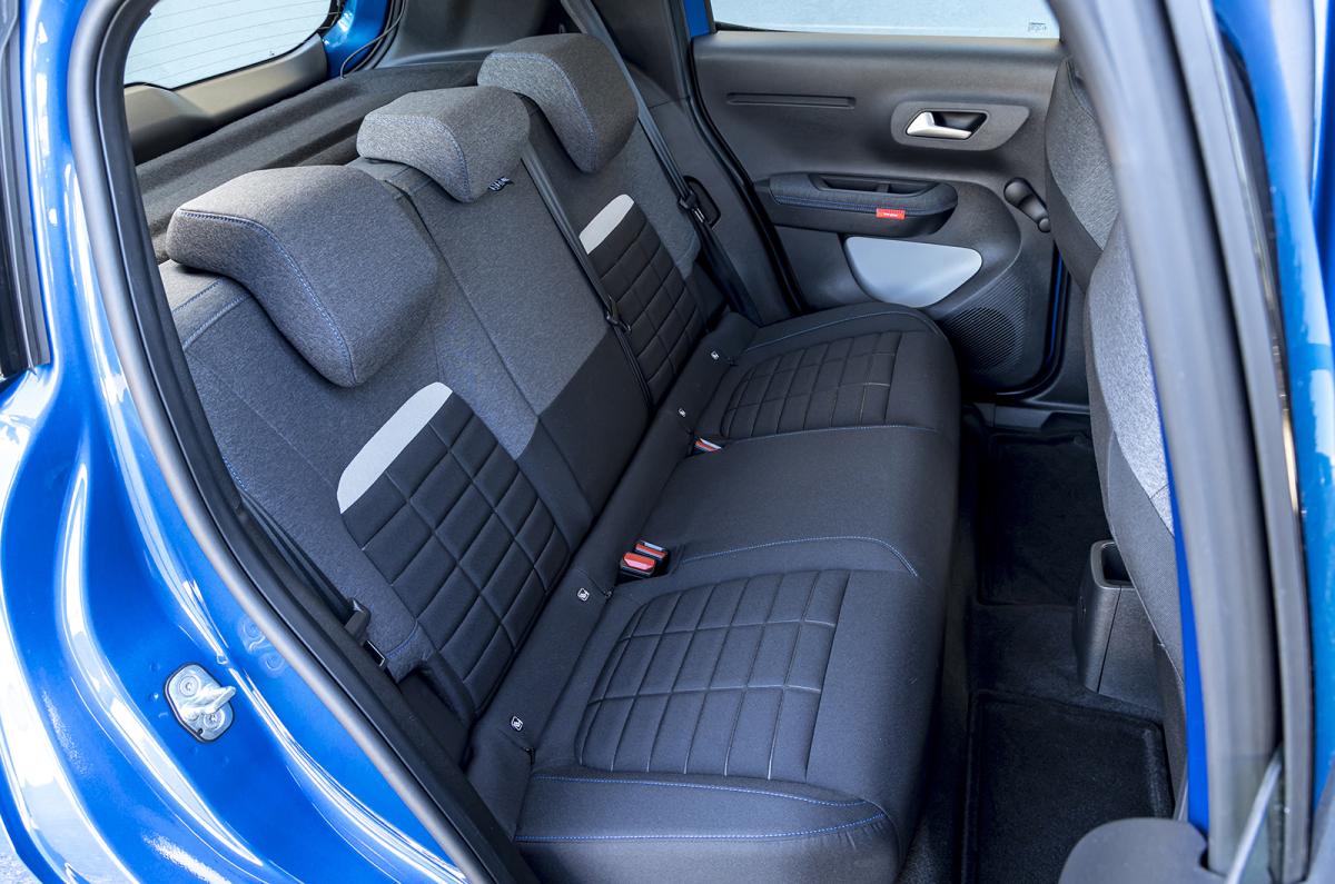 Citroën ë-C3 rear seats