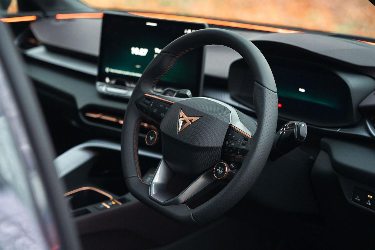 Cupra Terramar steering wheel and screens
