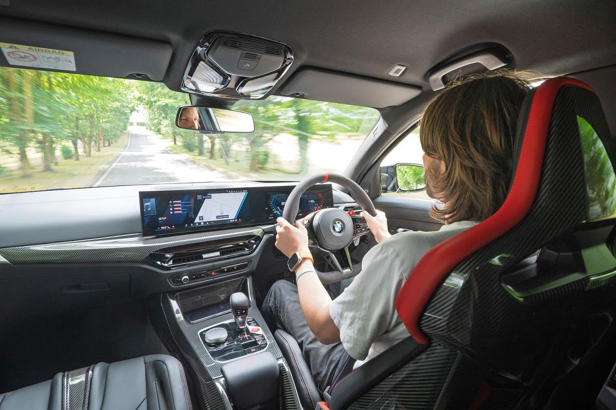 Dan Jones test driving BMW M3 CS Touring