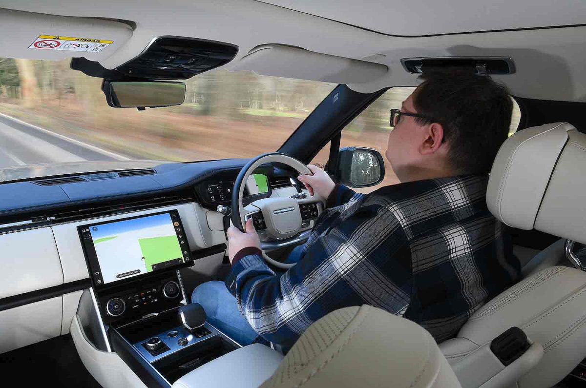 Darren Moss road testing Range Rover