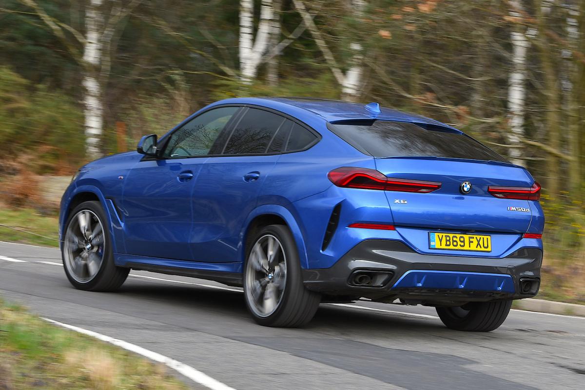 BMW X6 2021 RHD rear left tracking