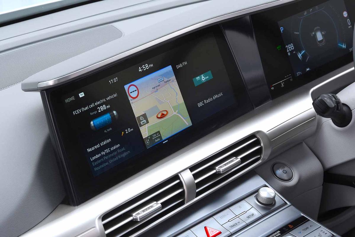 Hyundai Nexo infotainment touchscreen