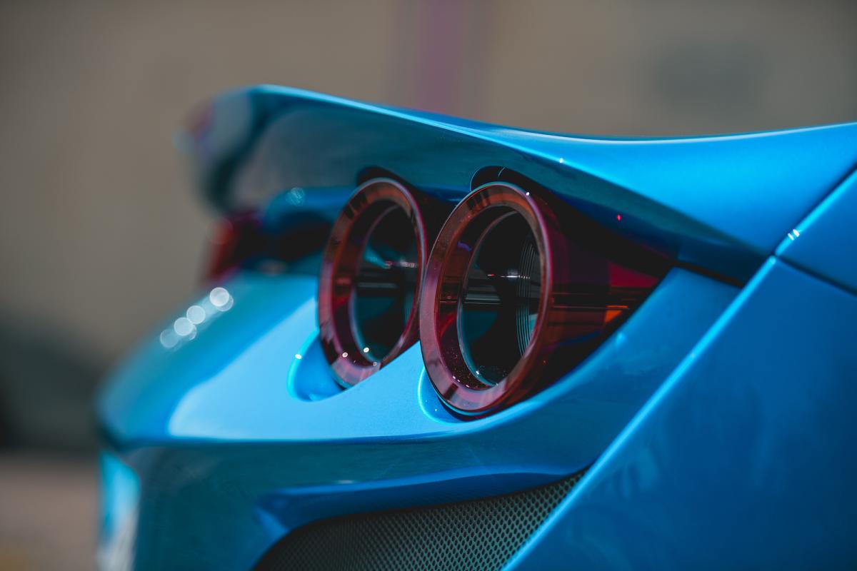 Ferrari F8 Tributo 2021 rear lights detail