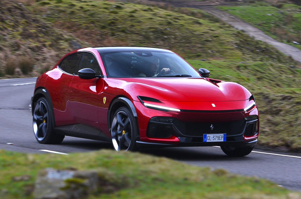 Ferrari Purosangue front cornering