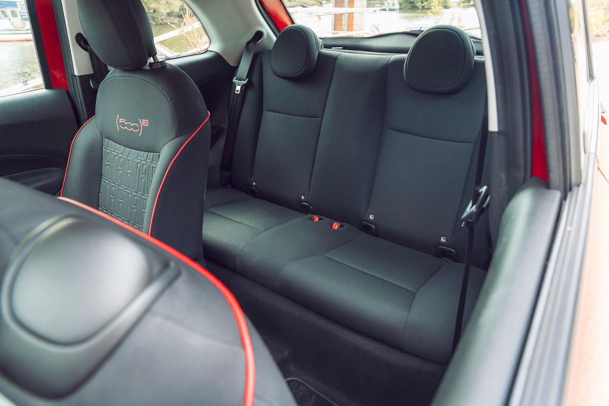 Fiat 500e back seats