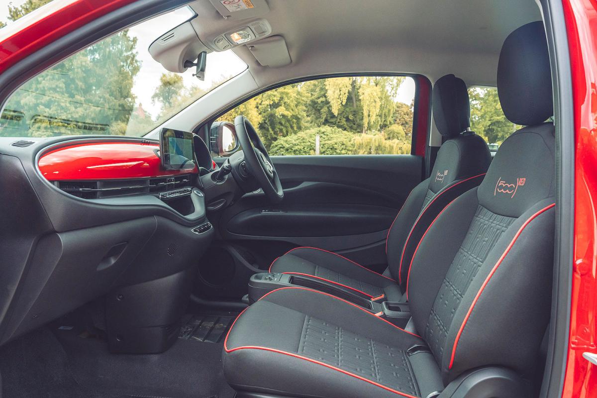 Fiat 500e front seats