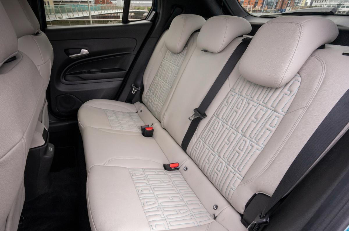 Fiat 600e rear seats