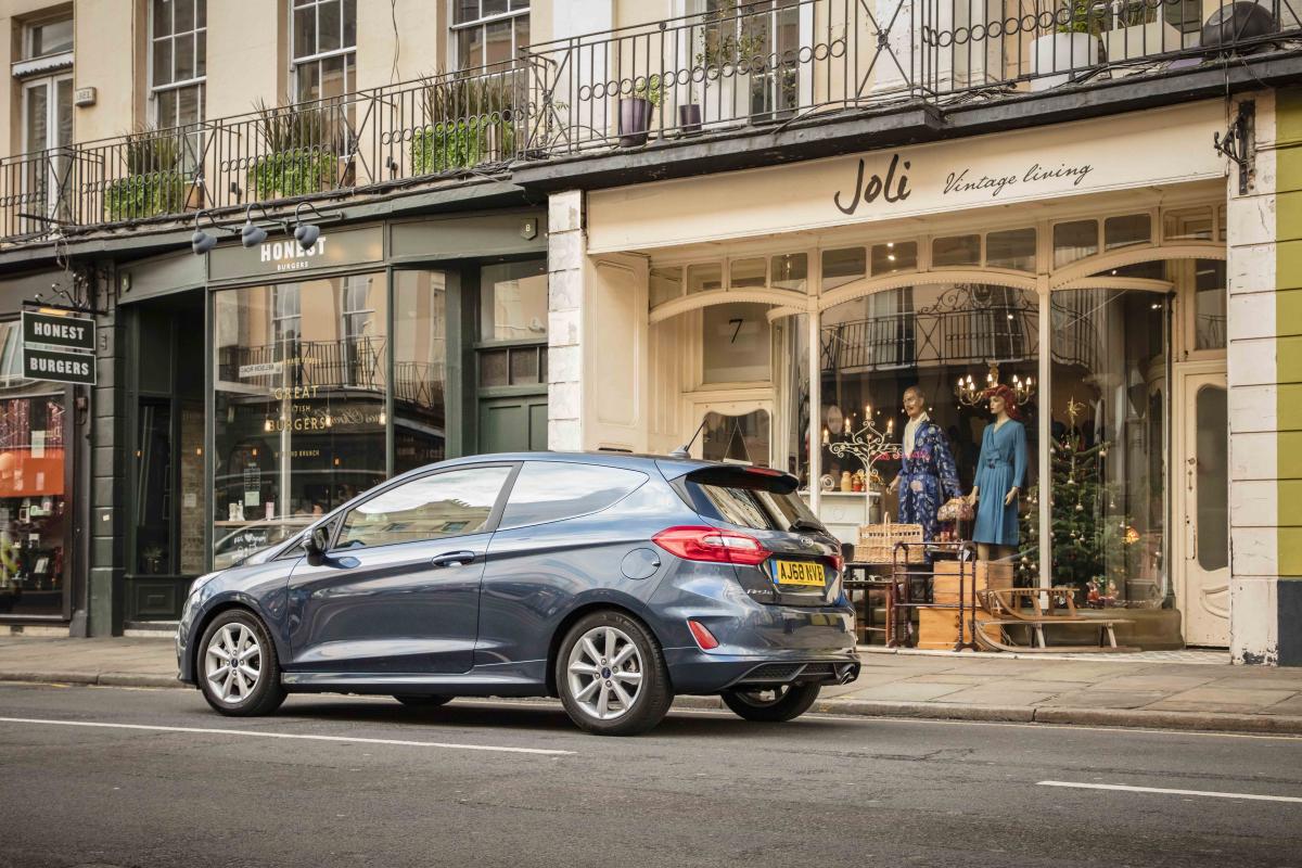 Used Ford Fiesta Van 2018-2022 parked on street