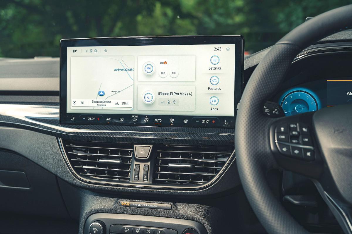 Ford Focus ST infotainment touchscreen