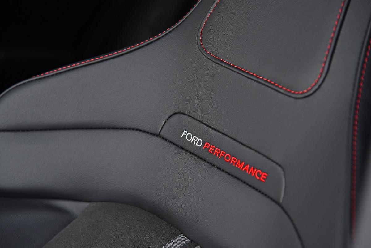 Ford Focus ST interior seat detail