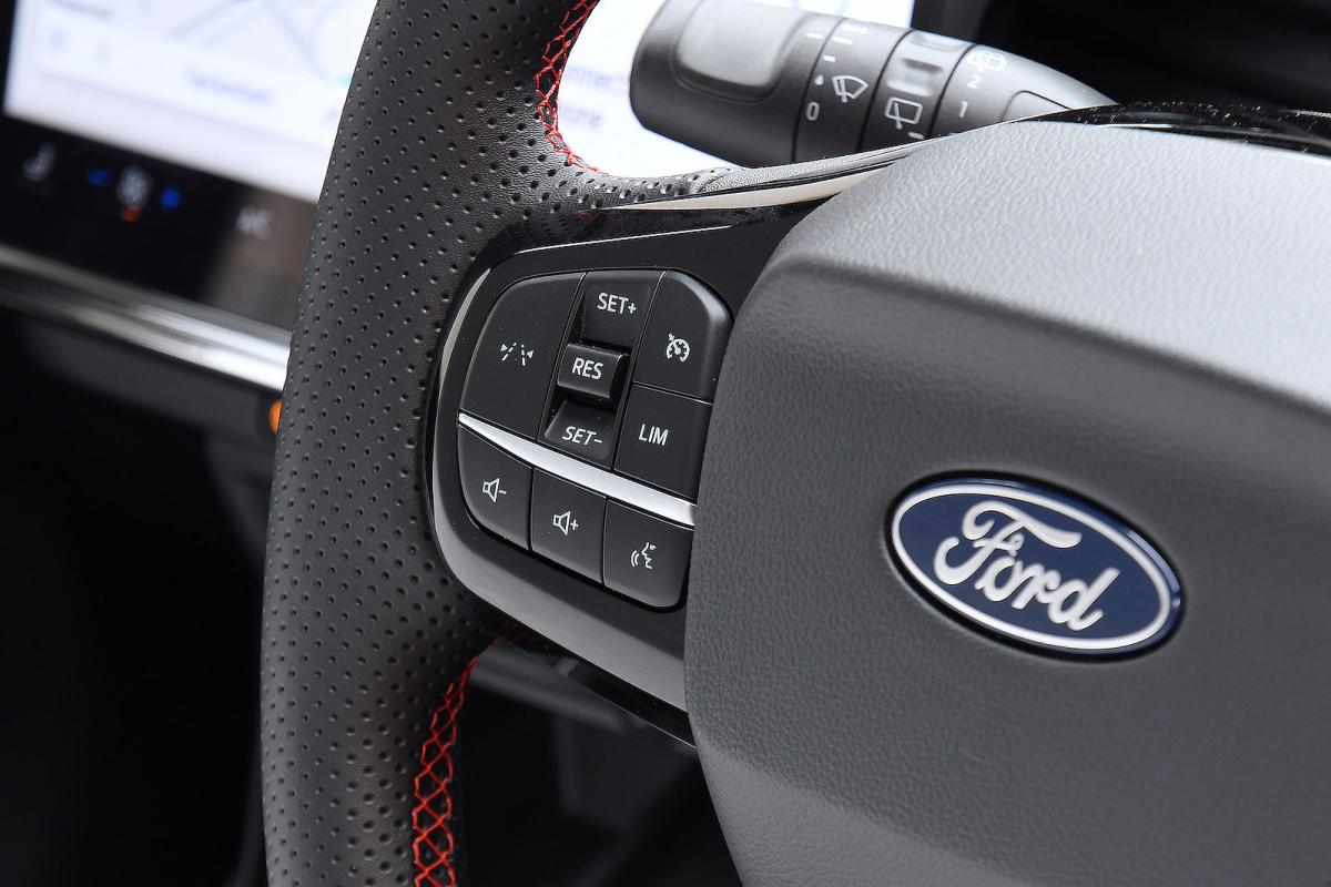Ford Puma steering wheel detail