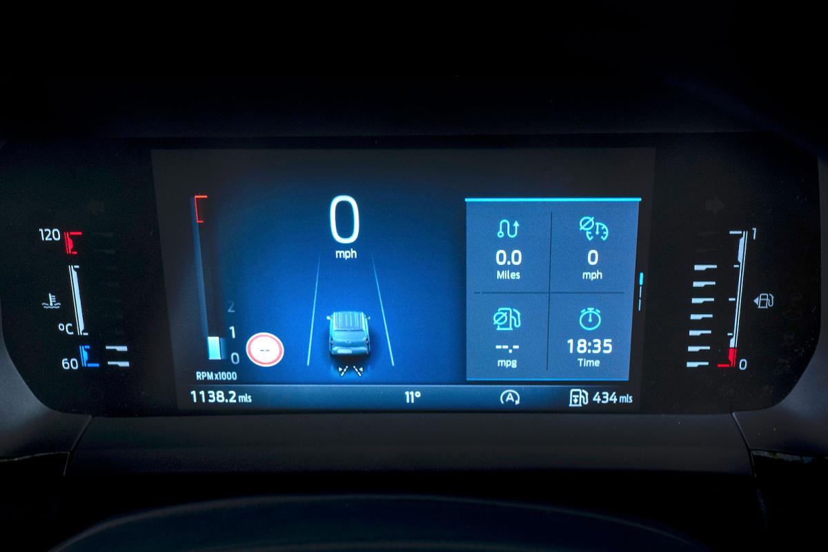Ford Transit Courier driver display
