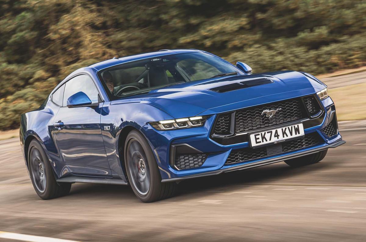 Ford Mustang GT front right driving