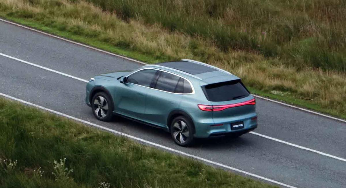 Geely EX5 driving rear left